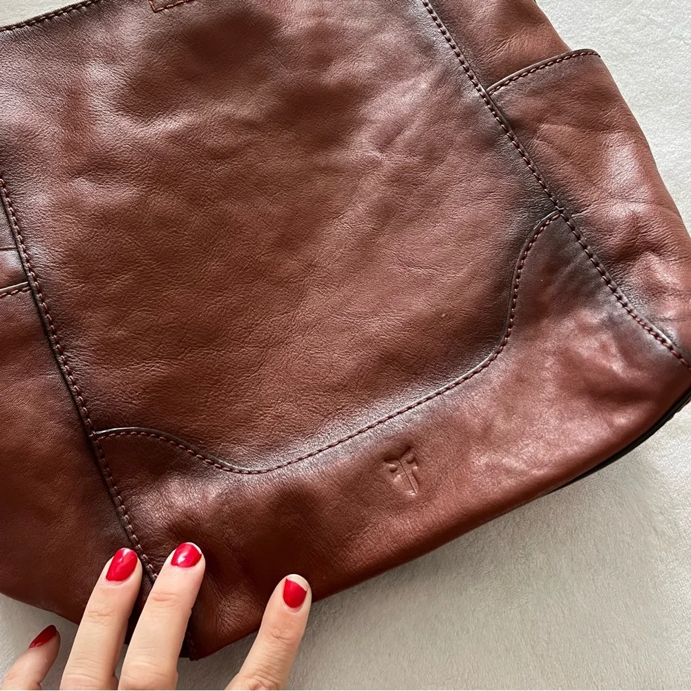 FRYE Leather Side Pocket Boho Purse